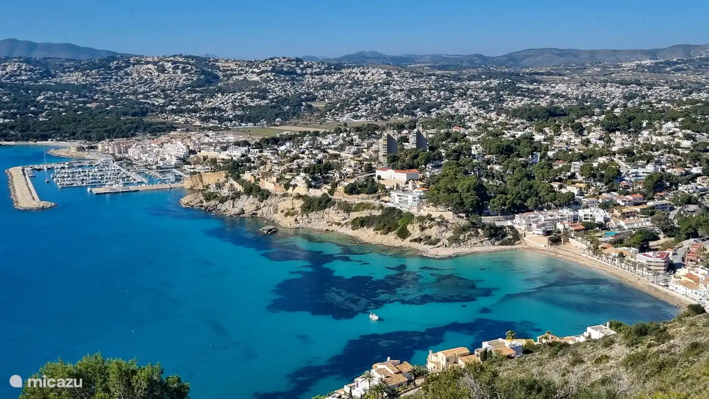 Vue sur Moraira depuis le Cap d'Or