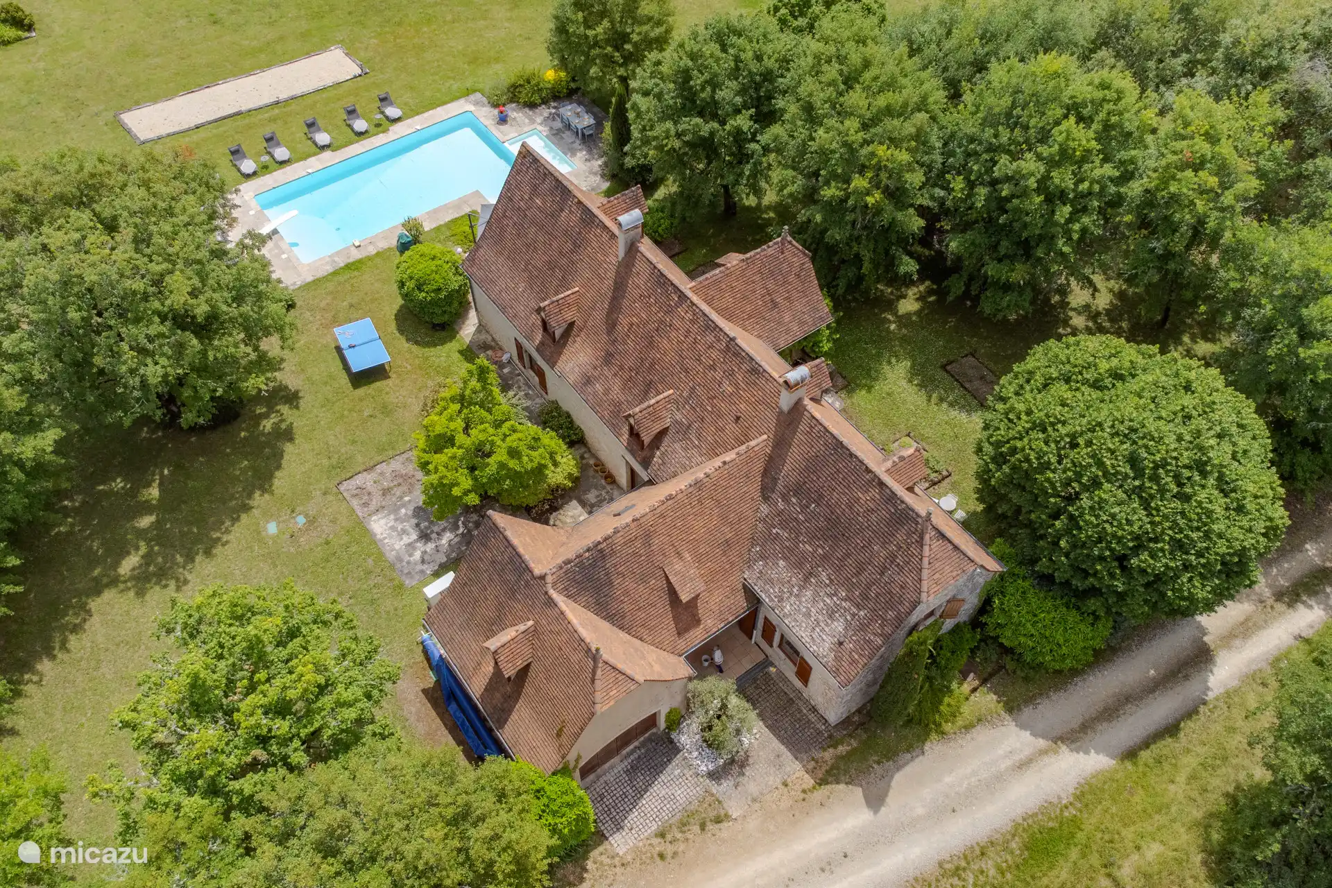 The house from above