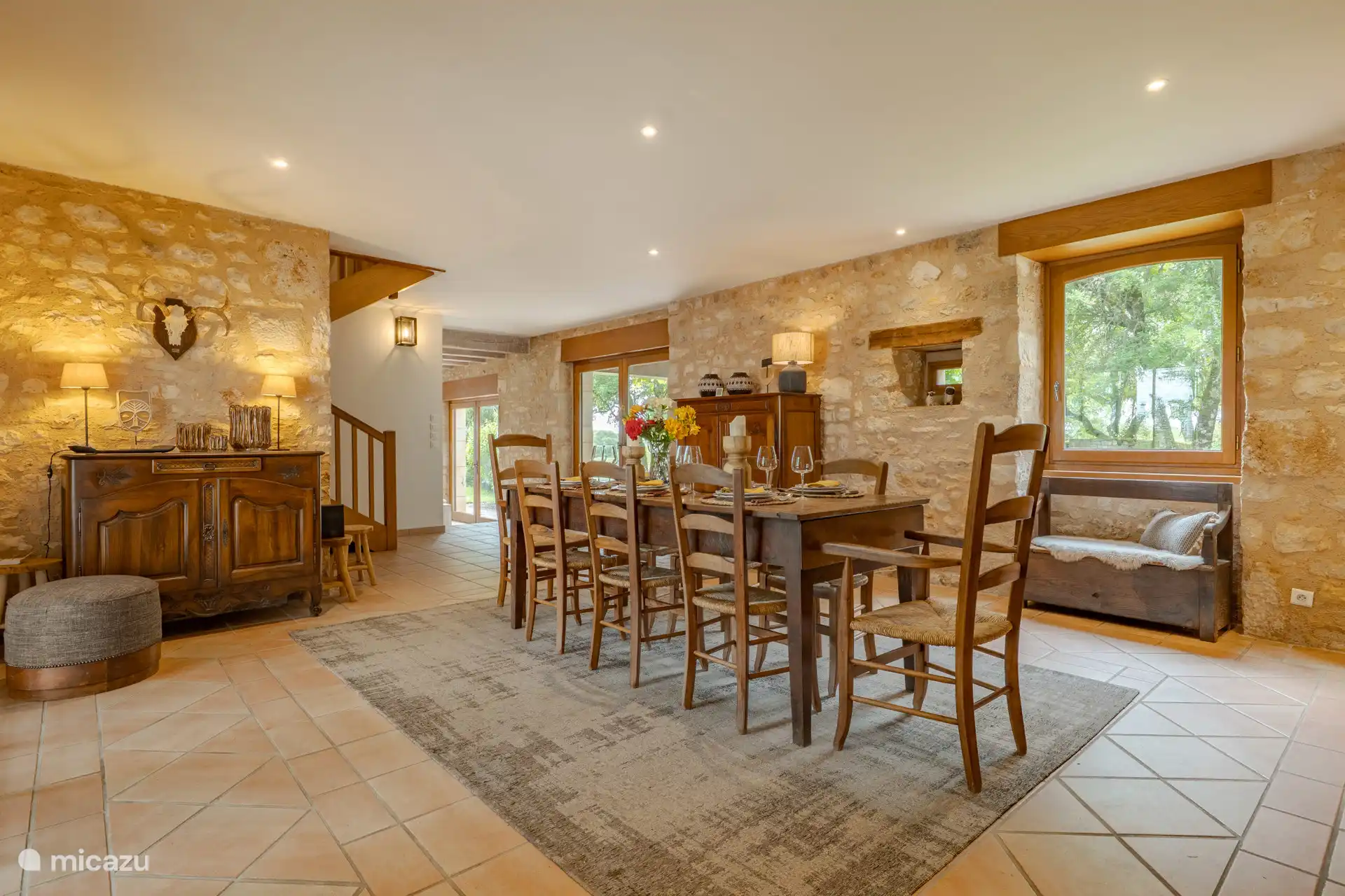 The dining room