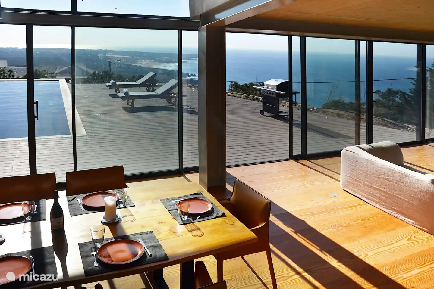 Küche mit Meerblick