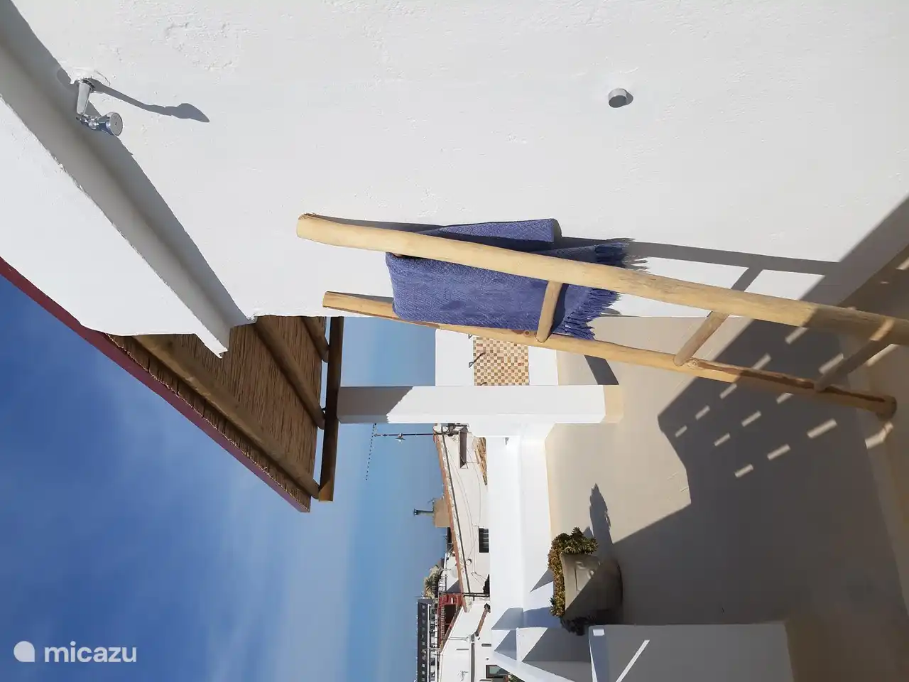 Outdoor shower on the terrace