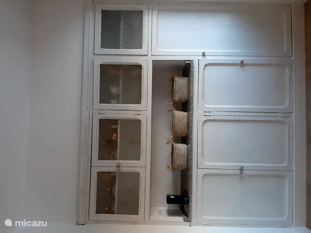sideboard with crockery