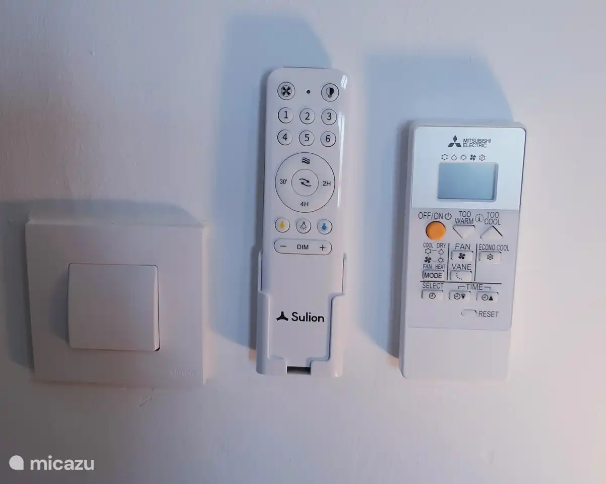 Air conditioning and fan remote control in every room