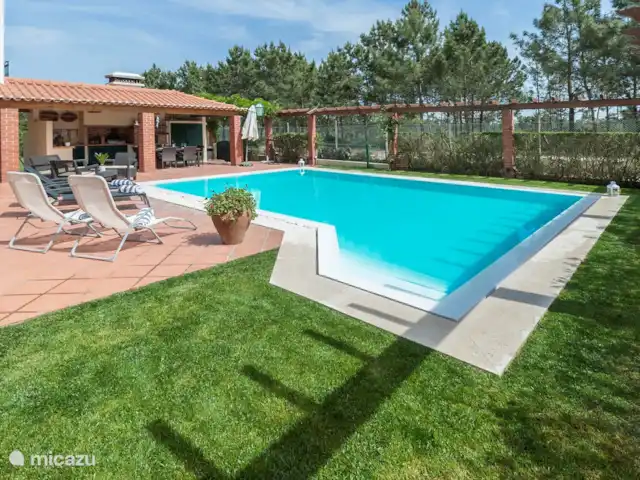 Villa Charneca en Portugal, Costa de Lisboa, Charneca da Caparica - villa Piscina
