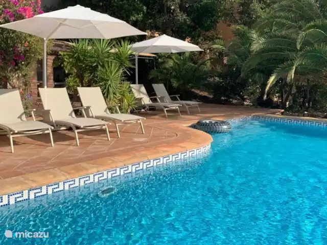 Villa D’Amico avec vue magnifique sur la mer | France, Côte d'Azur, Les Issambres - villa Piscine chauffée avec vue mer et palmiers.