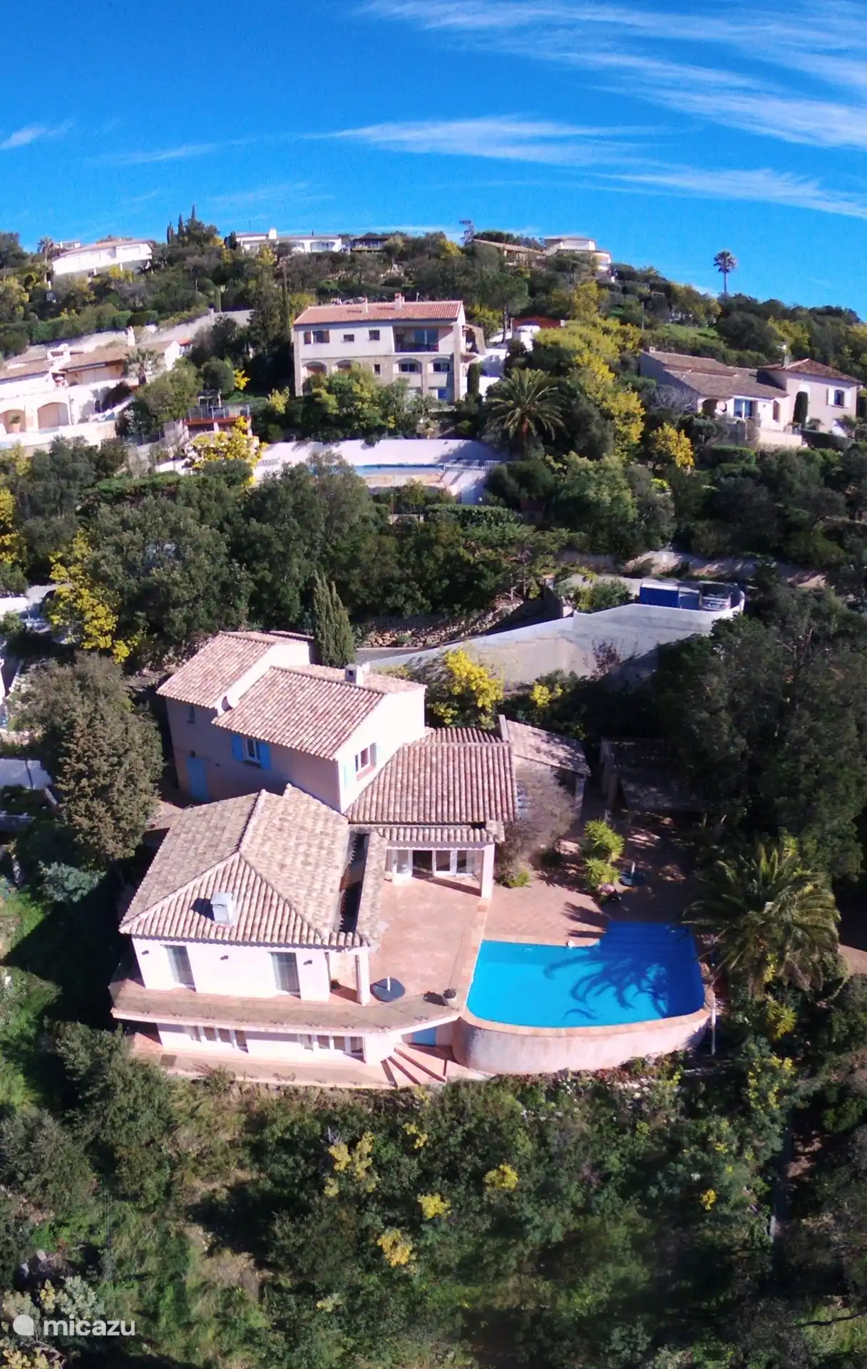 Villa is located on the South West = Sun all day and spectacular view during sunset.