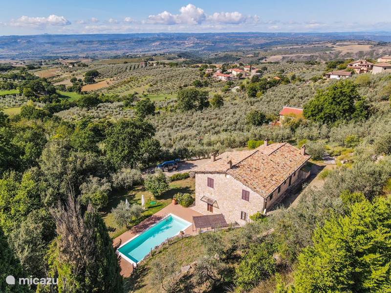 Ferienwohnung Italien, Umbrien, Orvieto Villa Haus mit privatem Pool in Dorfnähe