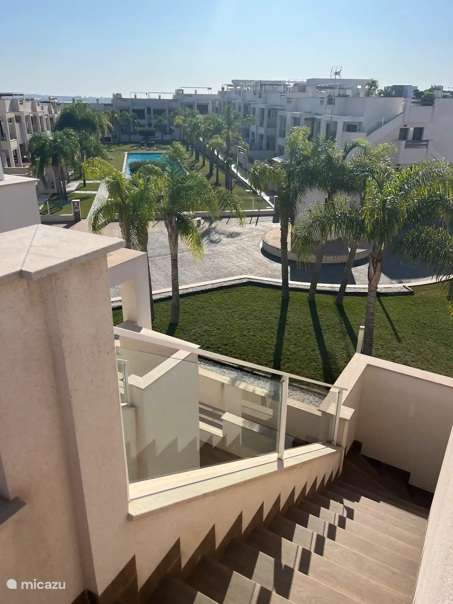 Stairs to sun terrace 