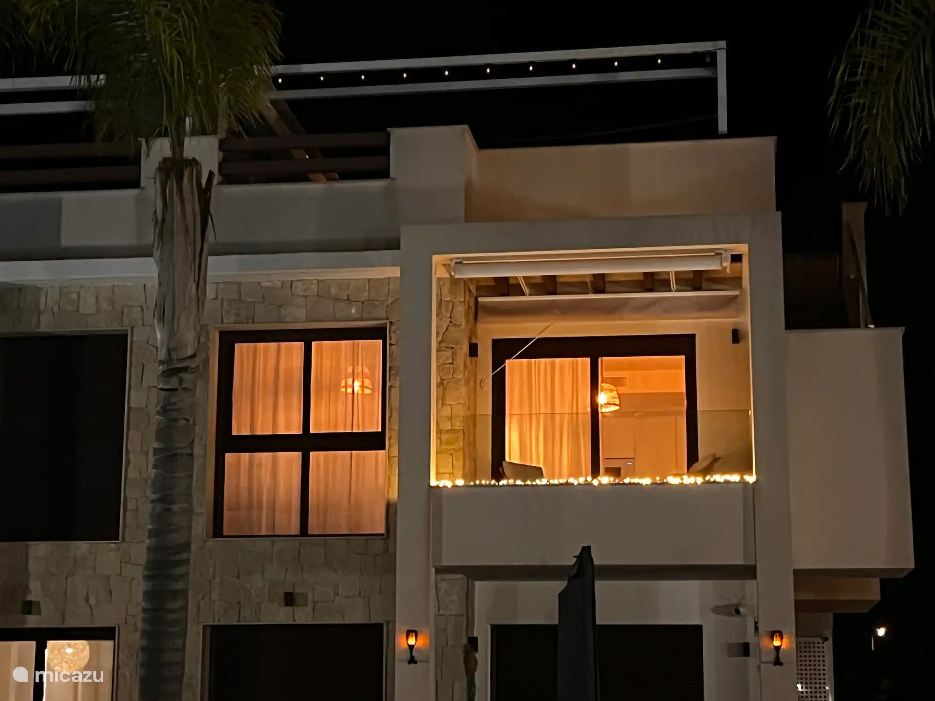 Cozy with the lights in the evening 