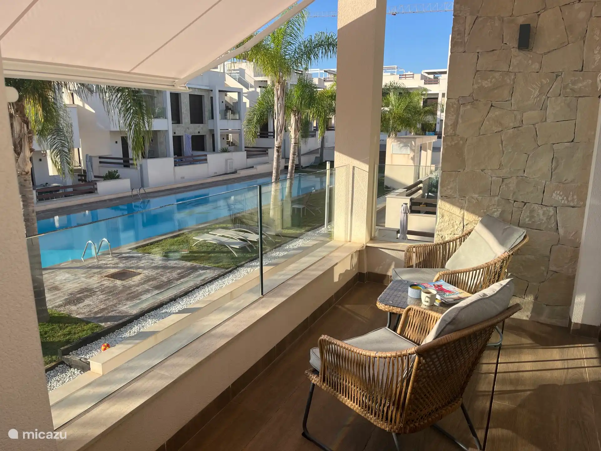 Terrace adjacent to the living room 