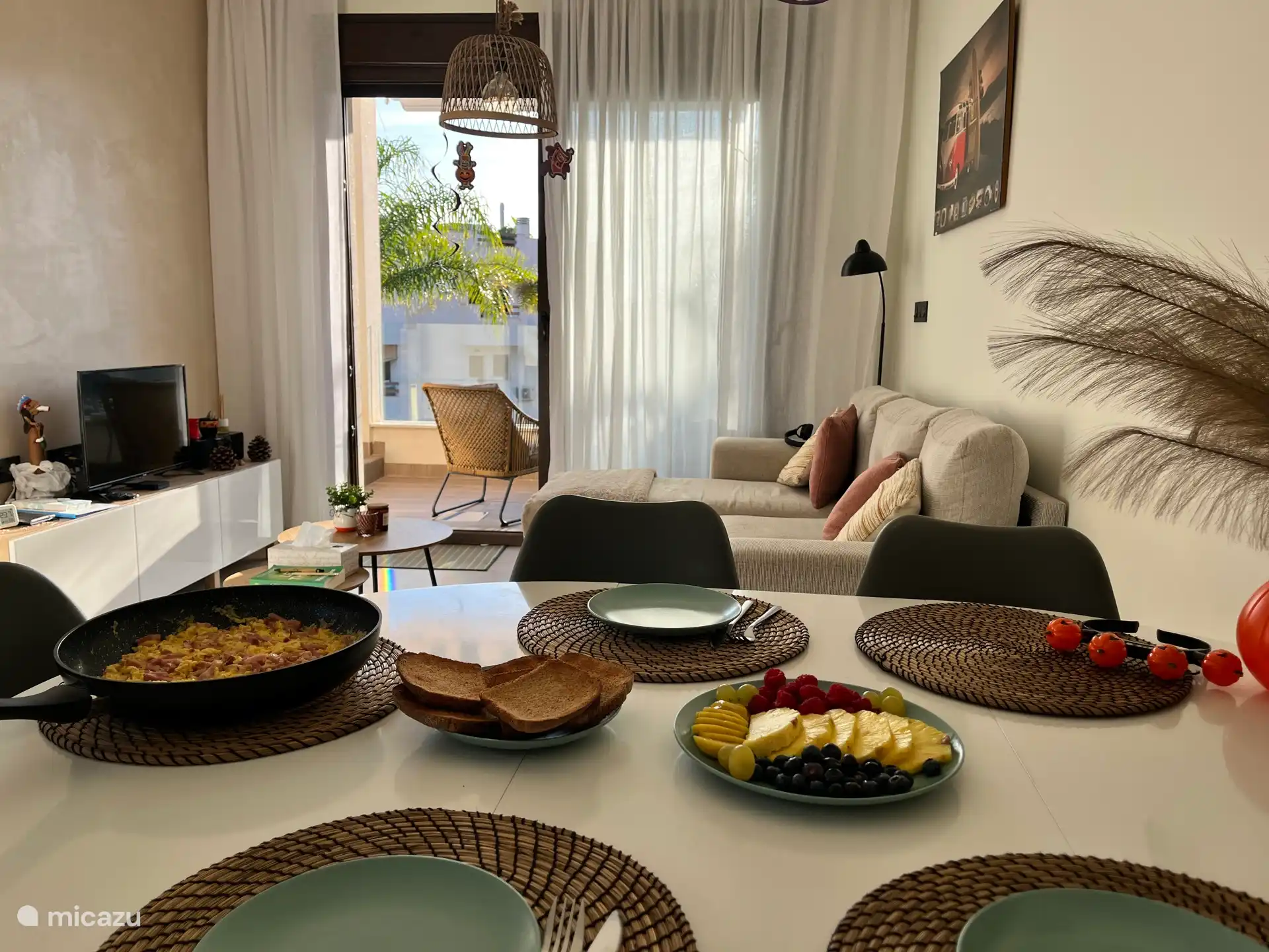 Dining room and living space 