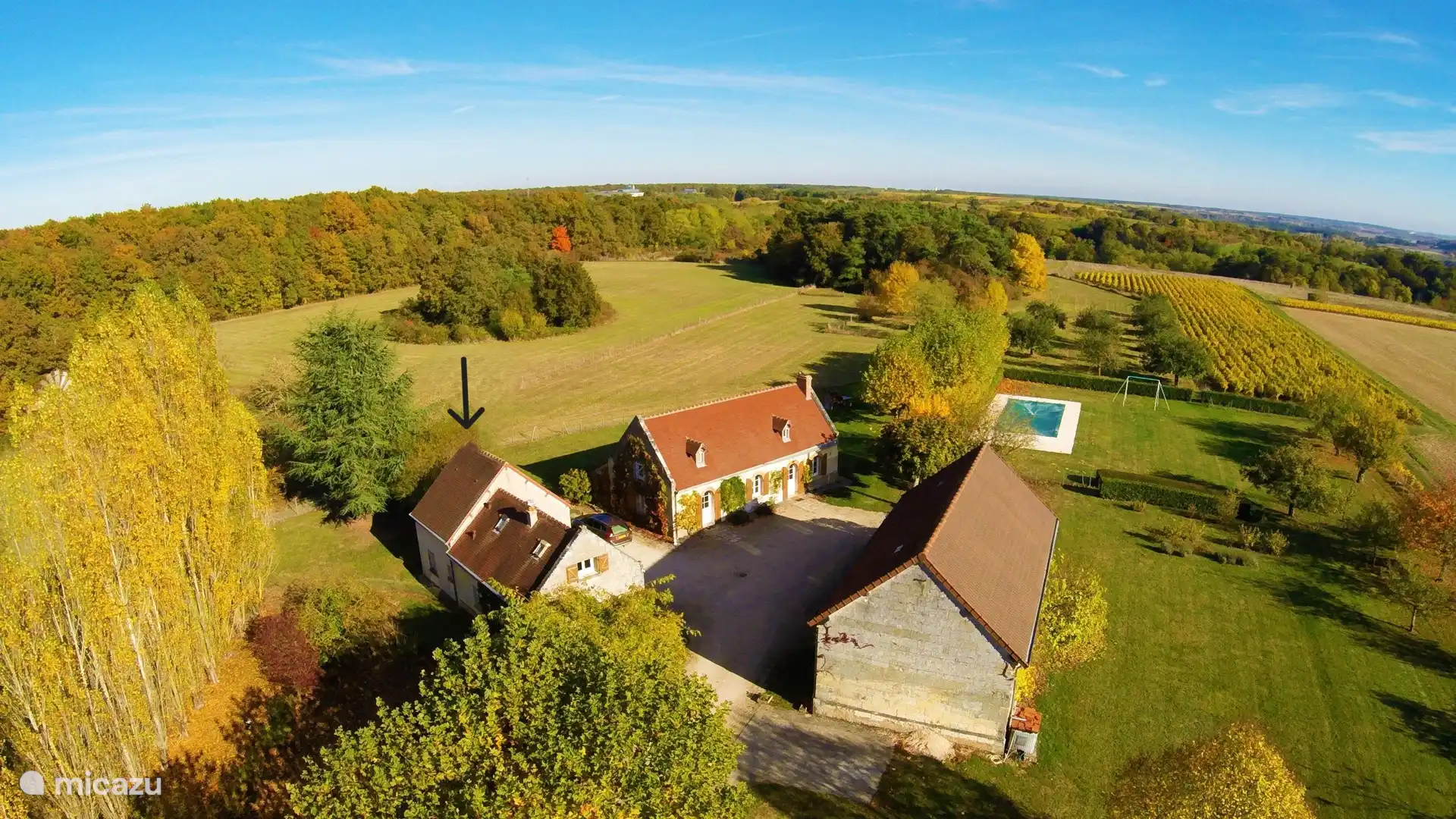 Zwemmen, Frankrijk, Loir-et-Cher, Montrichard, vakantiehuis La Bergerie  -  Les Drageonnières