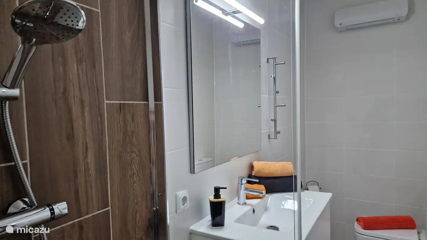 Cuarto de ba&#241;o peque&#241;o dormitorio, tambi&#233;n totalmente equipado.