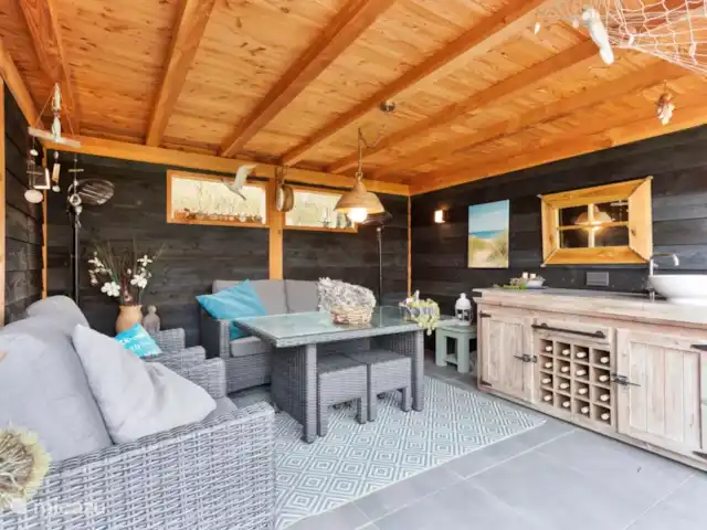 Location de Vacances Pays-Bas, Zélande, Kamperland, maison de vacances - Maison de vacances de luxe près de la plage Maison de jardin confortable avec coin salon de la maison de vacances à Kamperland (Zélande, Pays-Bas)