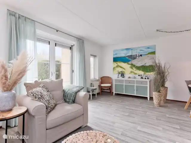 Location de Vacances Pays-Bas, Zélande, Kamperland, maison de vacances - Maison de vacances de luxe près de la plage Salon de la maison de vacances à Kamperland (Zélande, Pays-Bas)