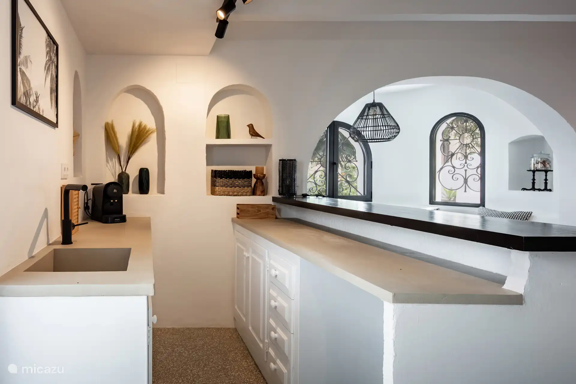 Kitchenette in het appartement
