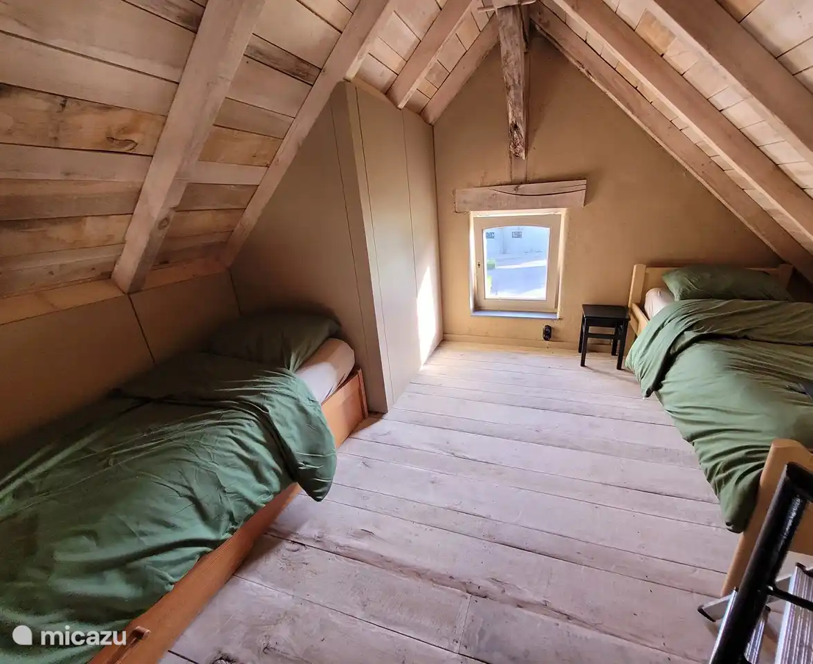 Upstairs bedroom via miller's staircase