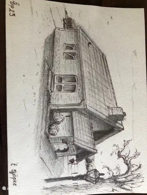 This drawing was made by a lovely guest!