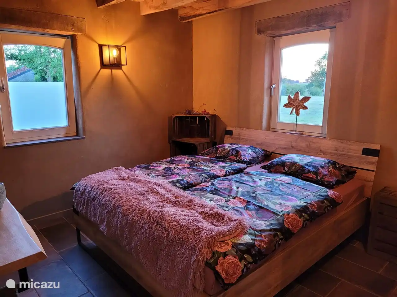 The downstairs bedroom