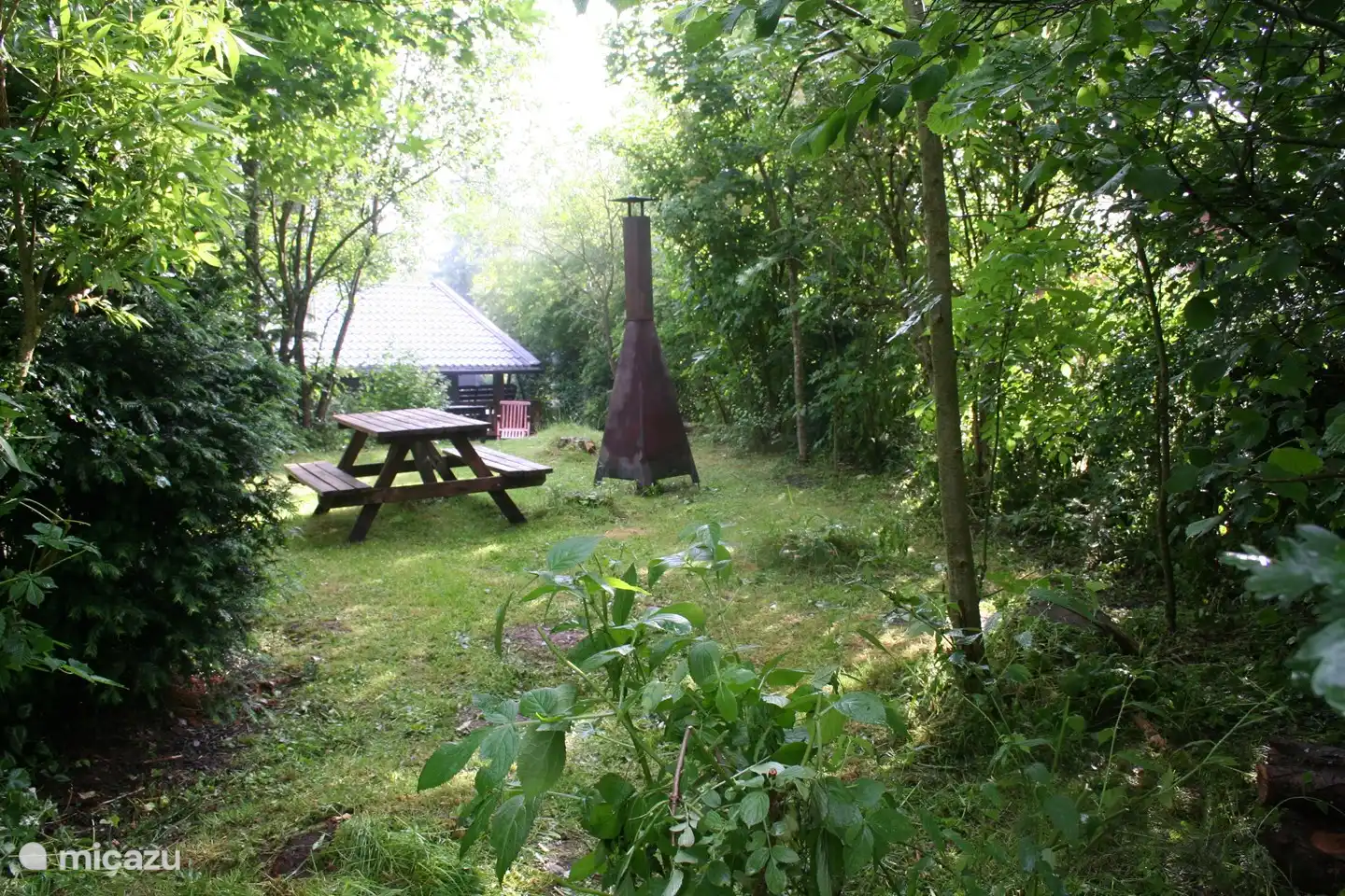 eingezäunter Garten