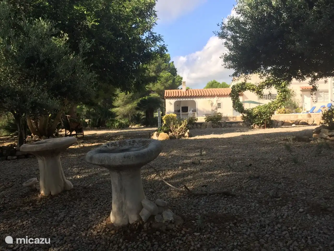 Garden and house seen from the southwest