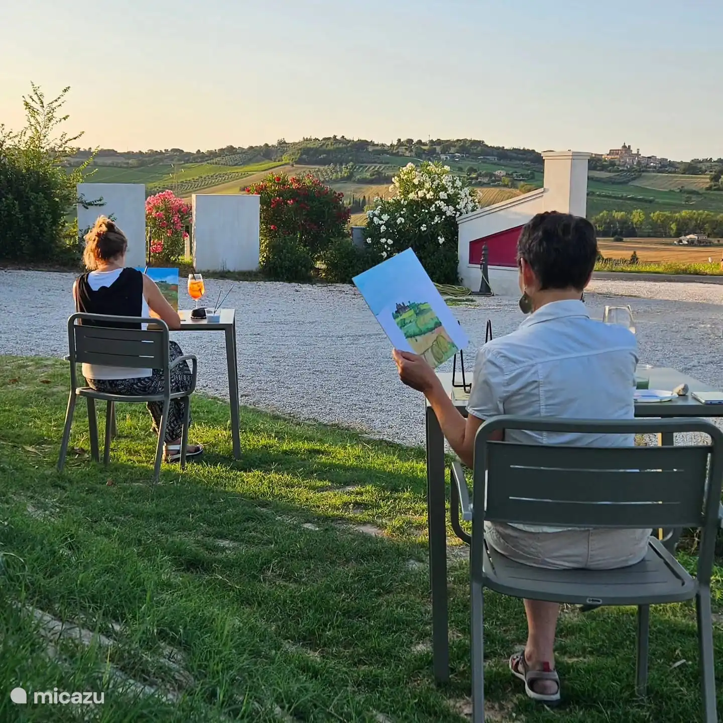 and through the beautiful landscape around Villa Montefiore