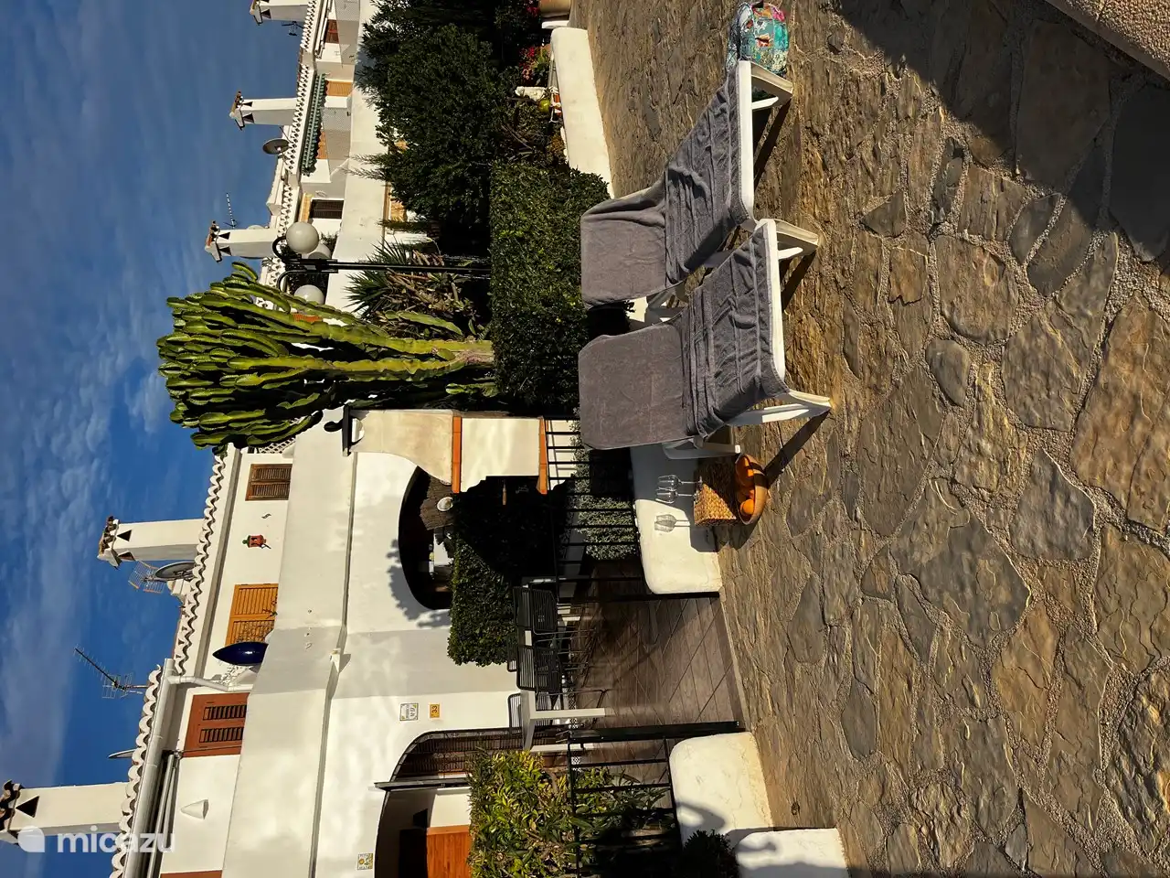 relajarse en el jardín