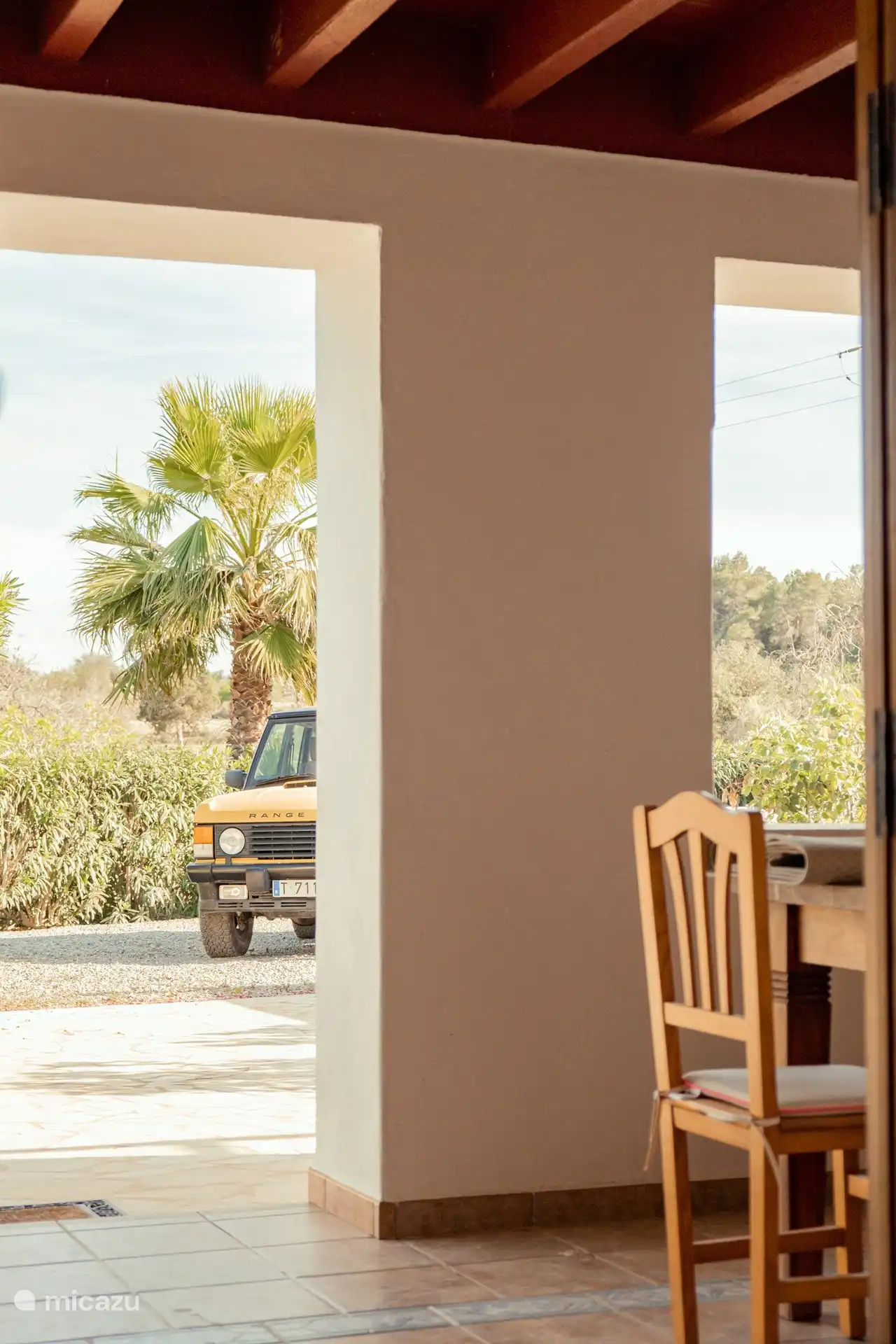 Blick auf den Parkplatz