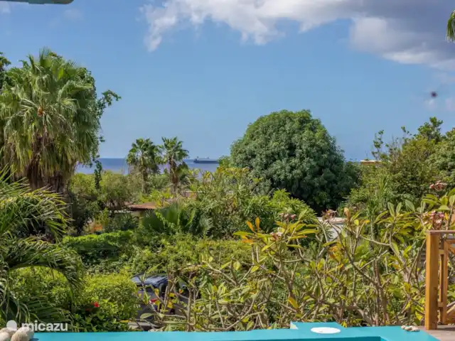 Piscadera Bay Resort 18 | Curaçao, Curaçao-Centre, Piscadera - bungalow Vue mer depuis la terrasse