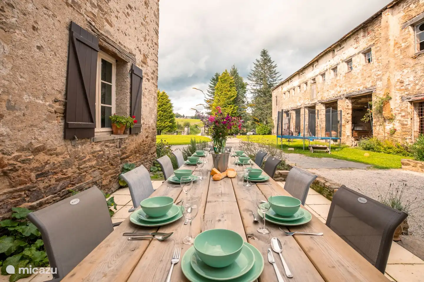Terrasse im Innenhof