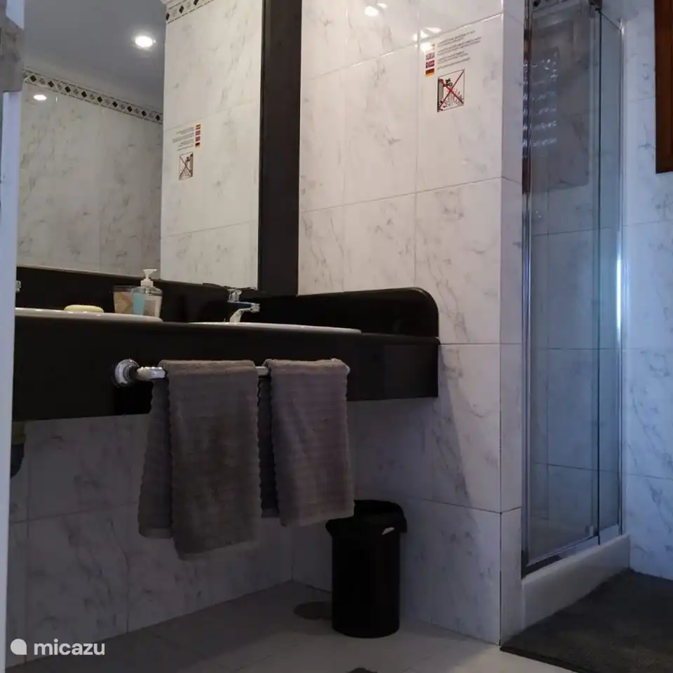 bathroom with double sinks