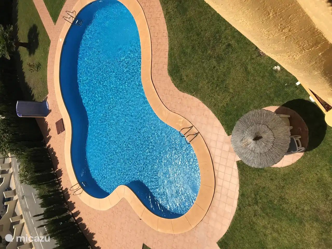 Swimming pool from the balcony.