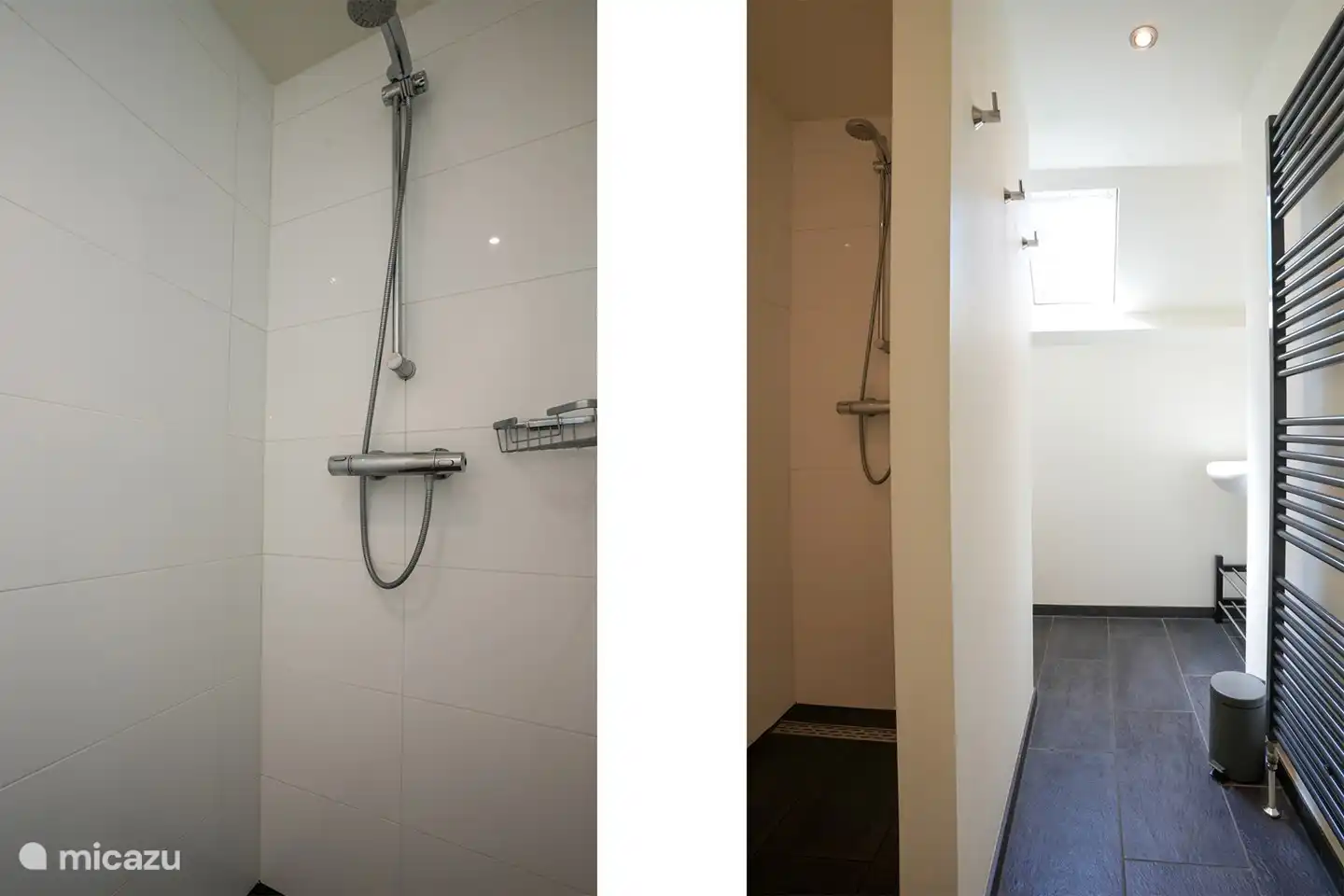 Badkamer met inloopdouche vloer en afvoer nieuw 2024