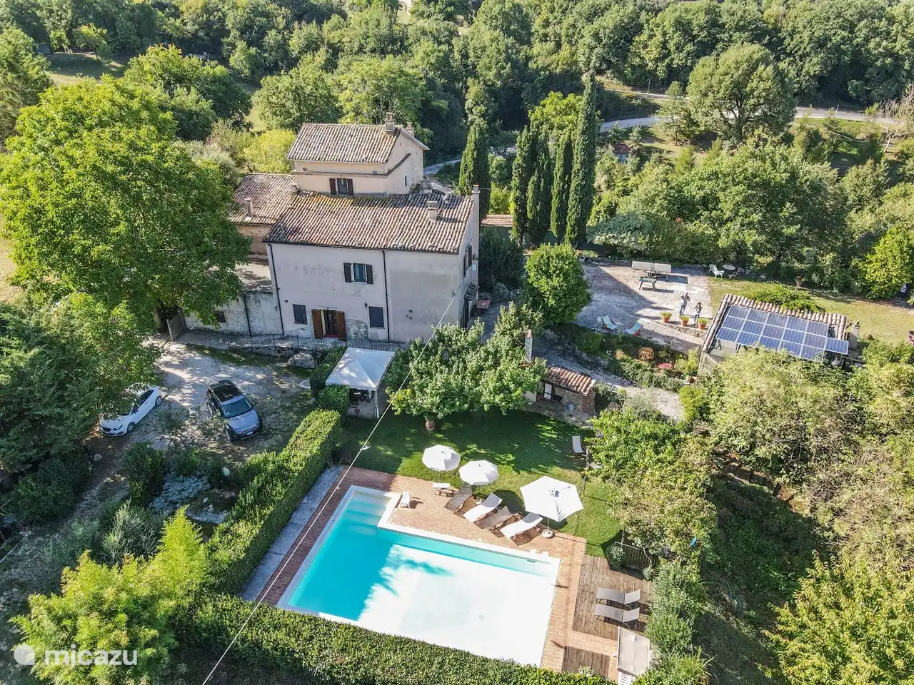 Todi, casa con piscina privada en Italia, Umbría, Acquasparta - Villa