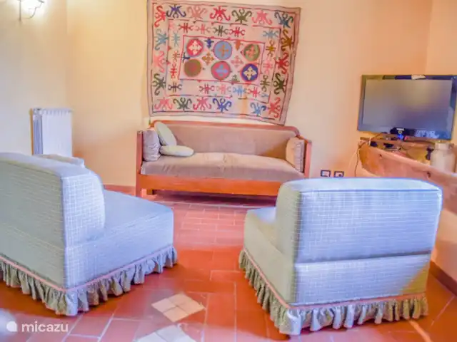 Todi, maison avec piscine privée | Italie, Ombrie, Acquasparta - villa salle commune