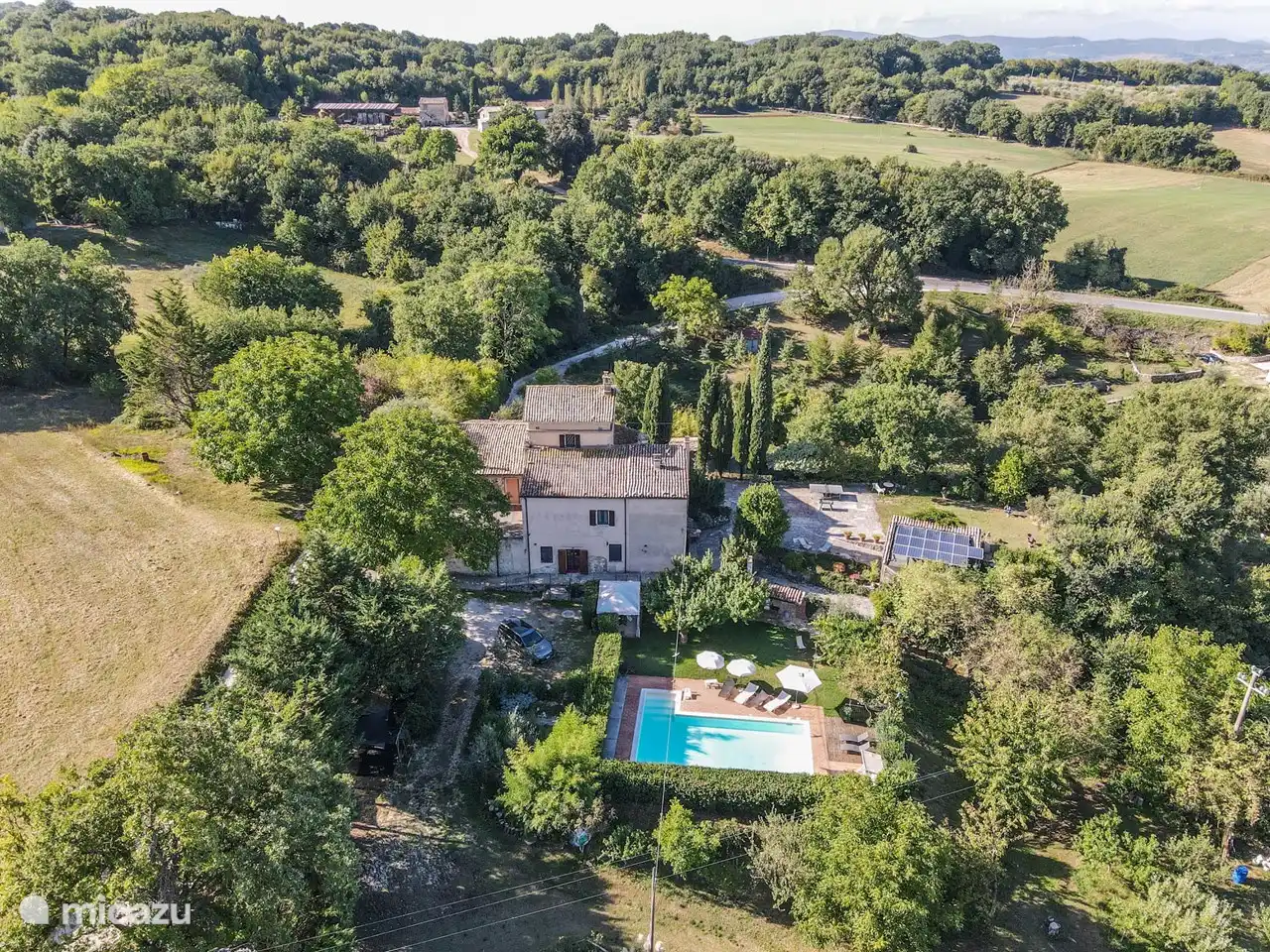 Todi, casa con piscina privada en Italia, Umbría, Acquasparta - Villa
