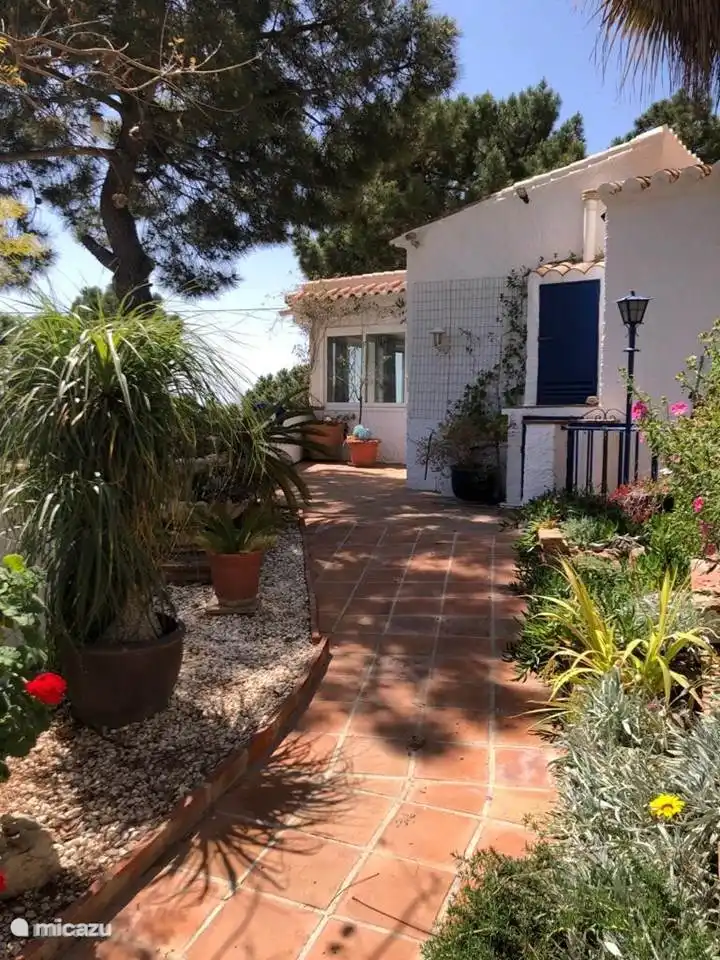 Wege, die von Gärten mit Blumen gesäumt sind, die täglich automatisch bewässert werden.