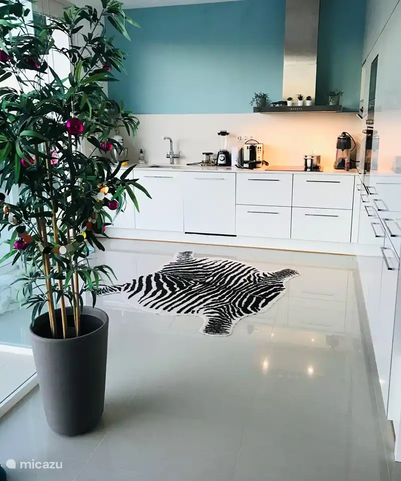 Die große, moderne, offene Küche