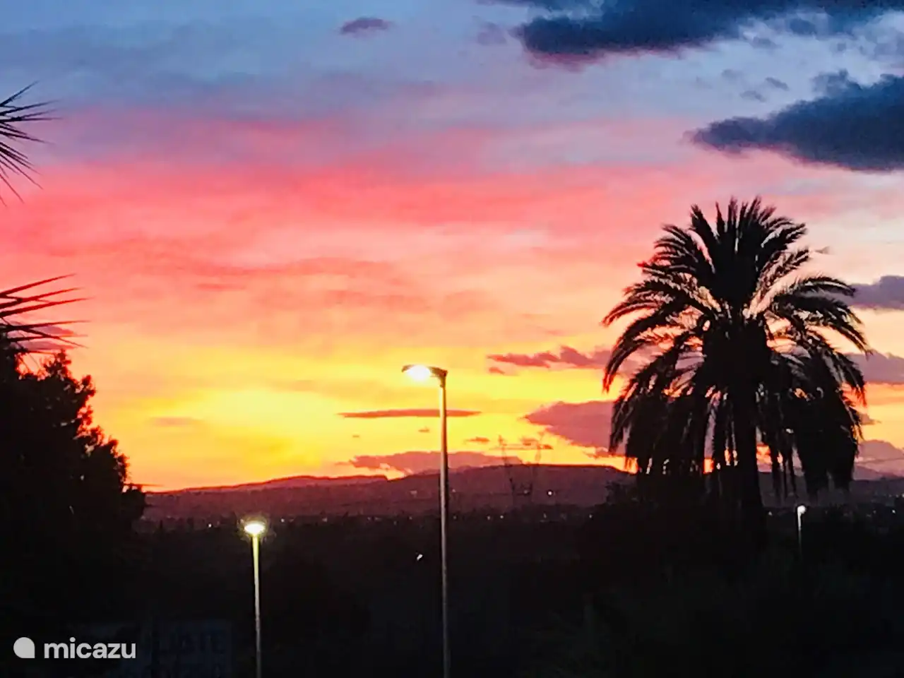 Casa Sophia Sonnenuntergang von der Terrasse