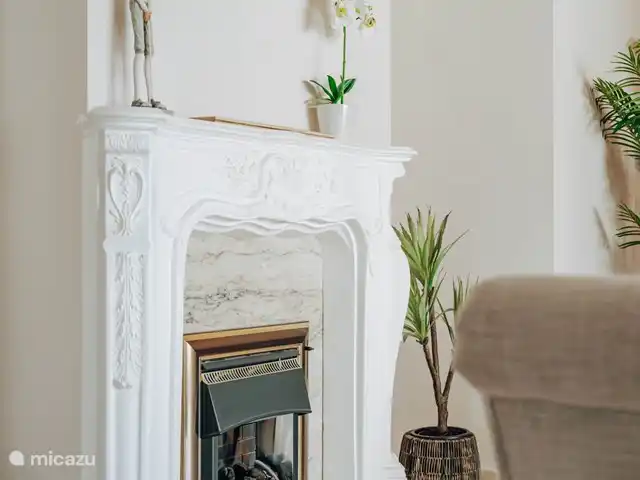 Casa Gorriones Moraira en España, Costa Blanca, Moraira - villa Chimenea de gas en la sala de estar