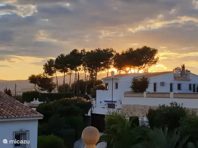 Casa Gorriones Moraira en España, Costa Blanca, Moraira - villa Puesta de sol detrás del Bernia