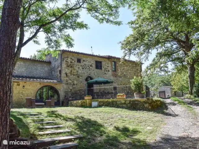 Viaje a la ciudad, Italia, Toscana, Sarteano, villa Casa con piscina privada en el sur de la Toscana