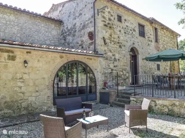 Viaje a la ciudad, Italia, Toscana, Sarteano, villa Casa con piscina privada en el sur de la Toscana