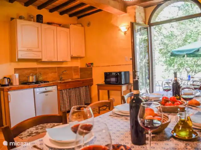 Viaje a la ciudad, Italia, Toscana, Sarteano, villa Casa con piscina privada en el sur de la Toscana