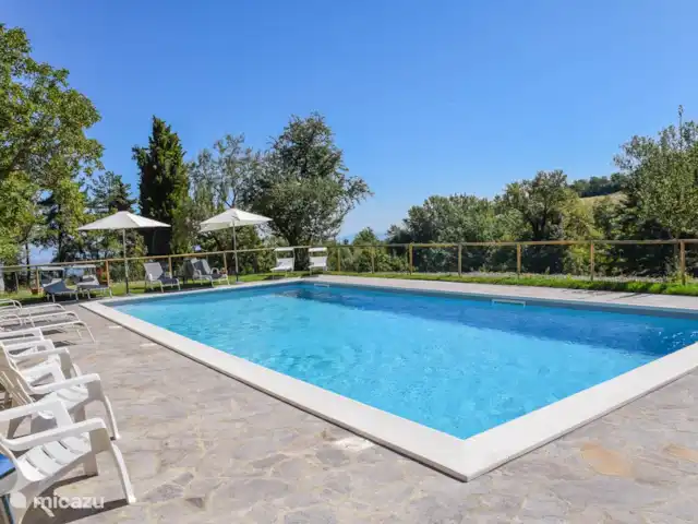 Viaje a la ciudad, Italia, Toscana, Sarteano, villa Casa con piscina privada en el sur de la Toscana