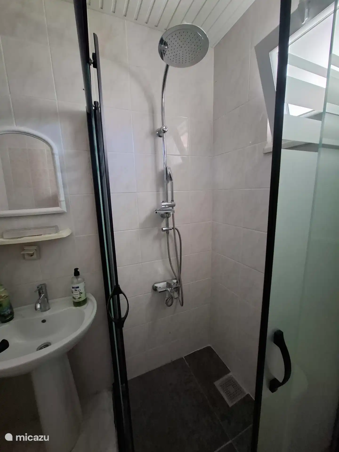 Our new shower cabin with new shower tap, which was installed on June 17, 2026