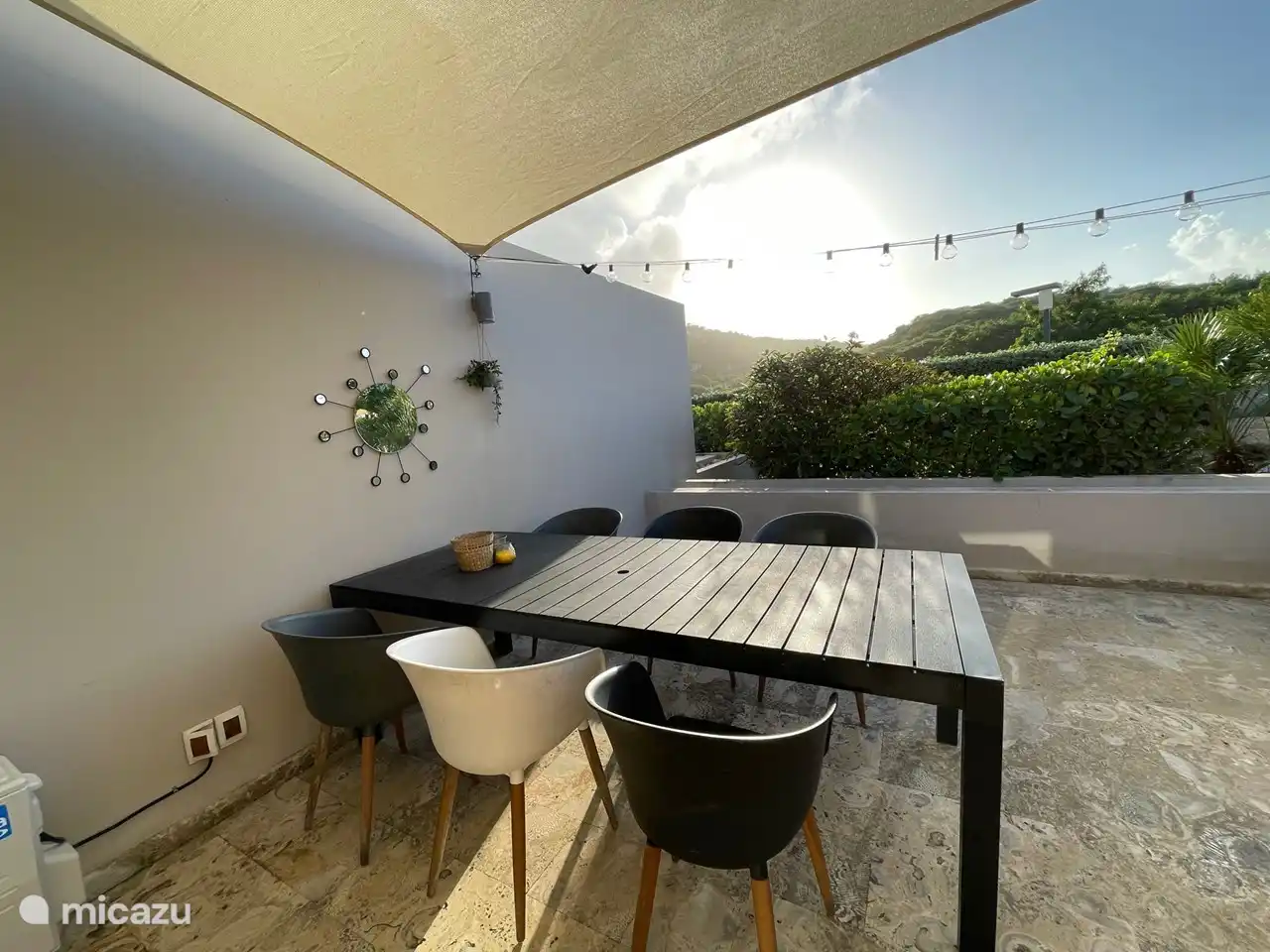 Terrasse de table à manger