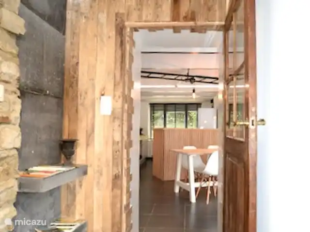 casa vacacional en Bélgica, Ardenas, Durbuy – Casa Borlon vista del comedor