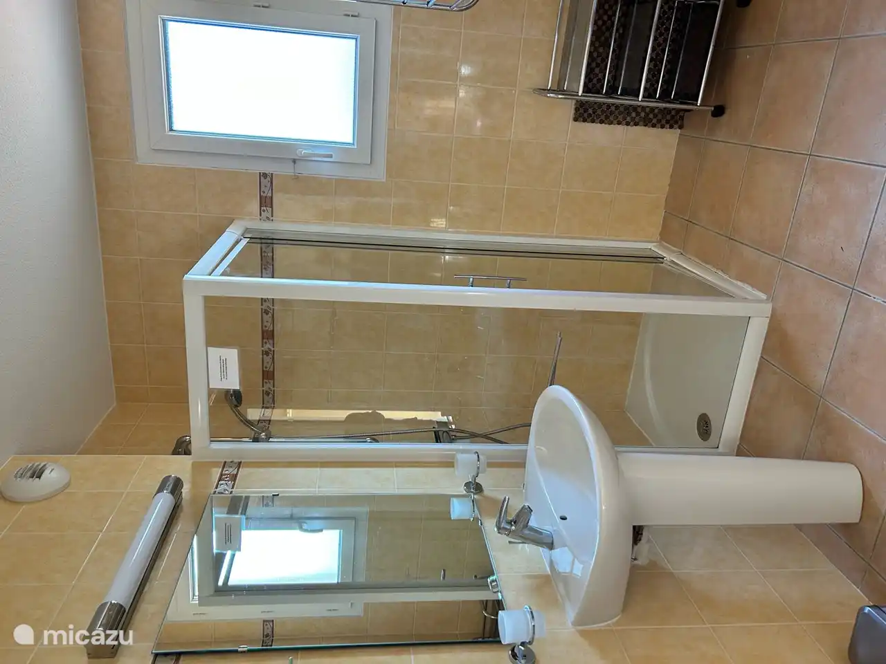 Dusche im Obergeschoss 