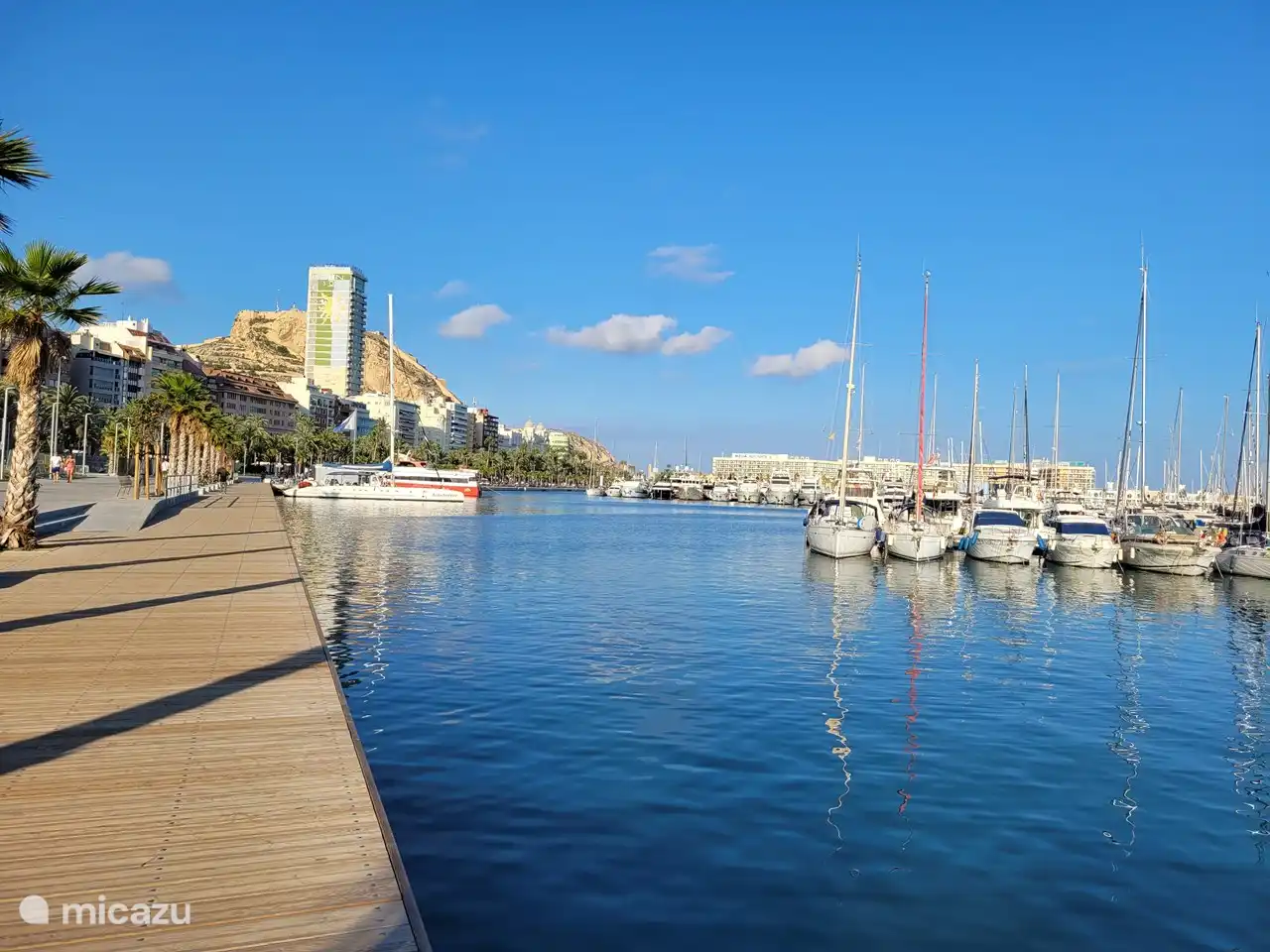 Alicante mit der Festung im Hintergrund (20 Autominuten von der Wohnung entfernt)